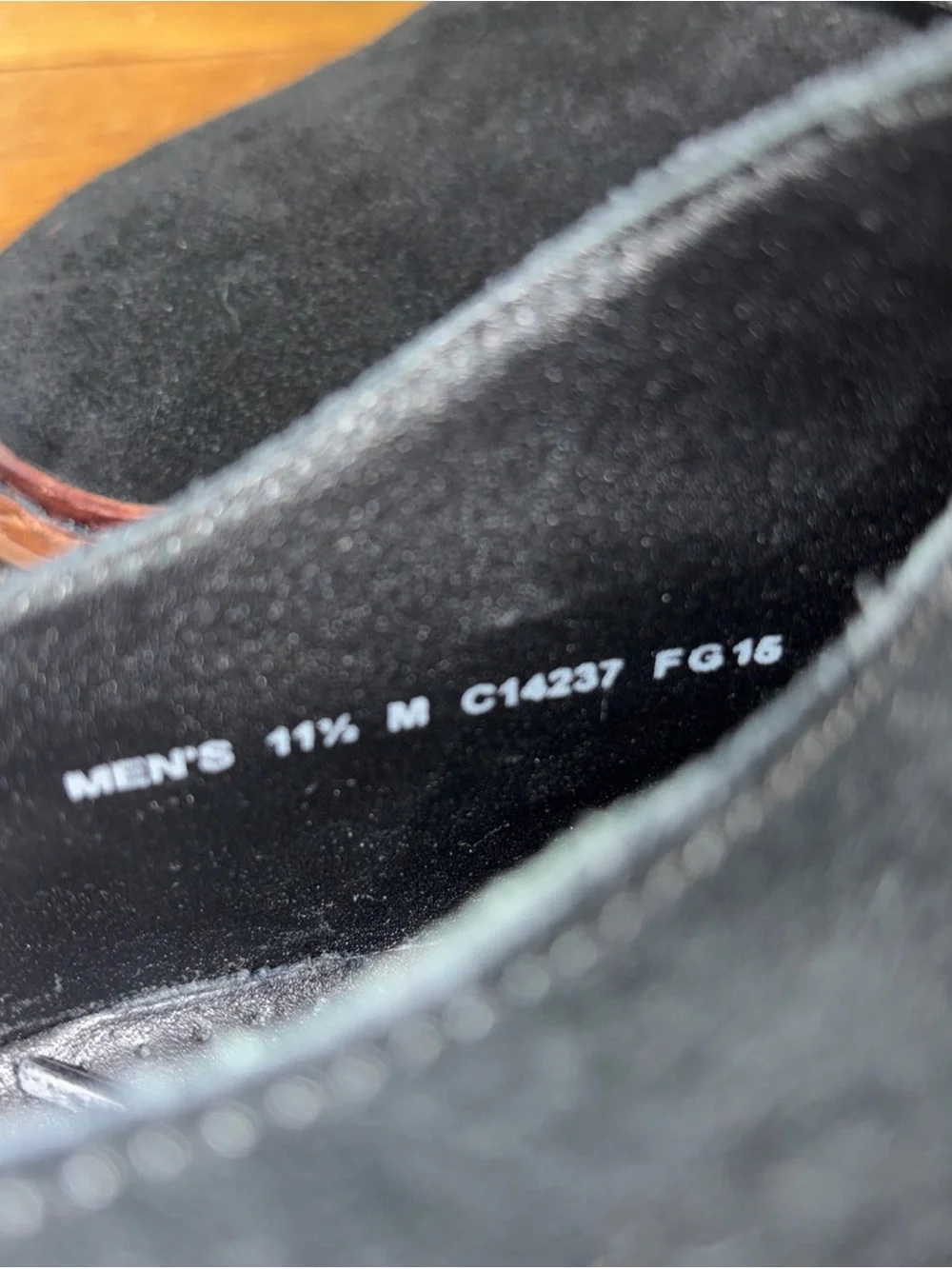 Cole Haan Williams Buck II Men's Black Suede Lace Up Oxfords Shoes Size 11.5 M